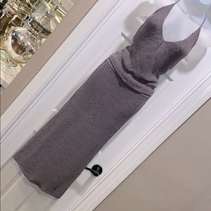 Zara knitwear collection grey top skirt set S M